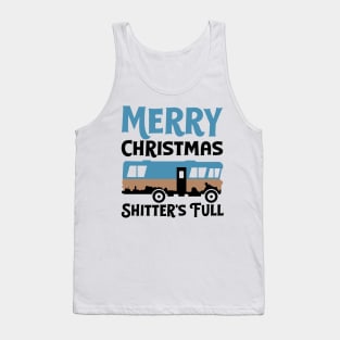 Merry Christmas Shitters Full Ugly Sweater Tank Top